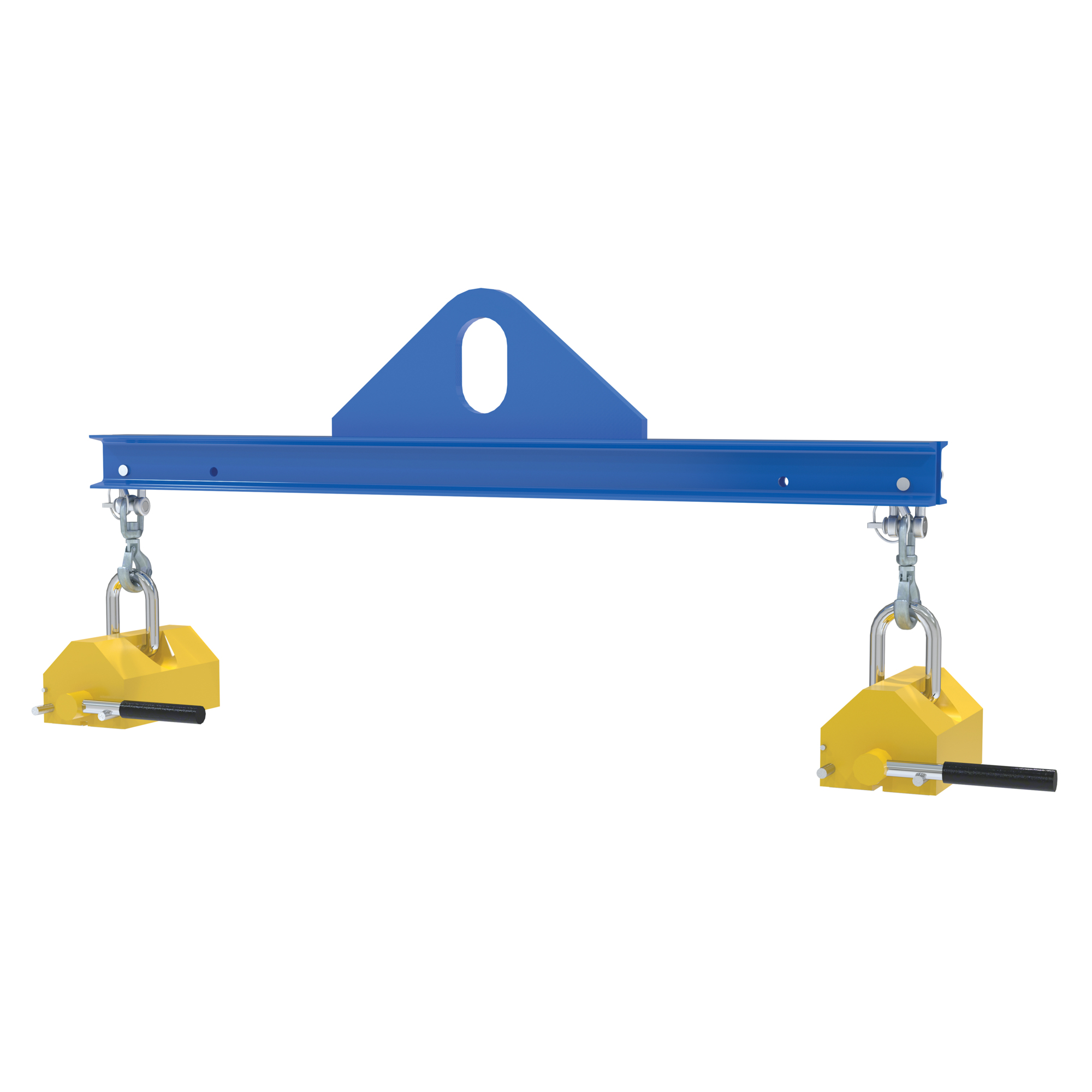 Vestil Steel Magnetic Spreader Beam 48 In Length 2,000 Lb. Capacity Blue